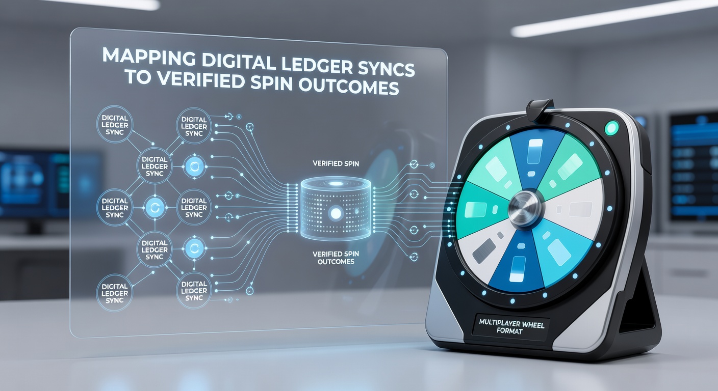 Darstellung eines synchronisierten Ledger-Eintrags mit verifiziertem Spin-Ergebnis auf einem mobilen Display